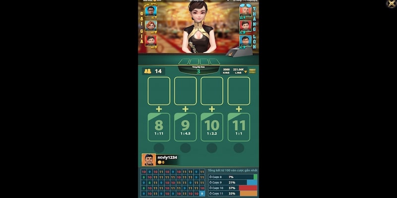 Chơi Mậu Binh siêu thú vị tại game bài 3D Kufun