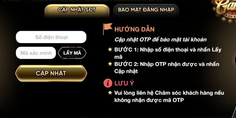 Người chơi cần xác thực thông tin sau khi đăng ký