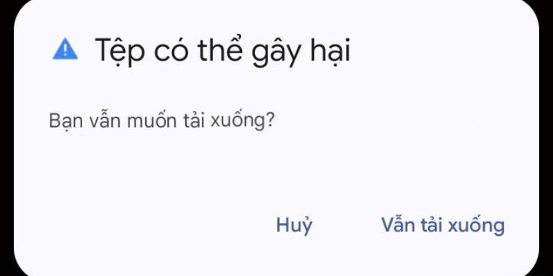 Người chơi xác nhận để tiếp tục quá trình download